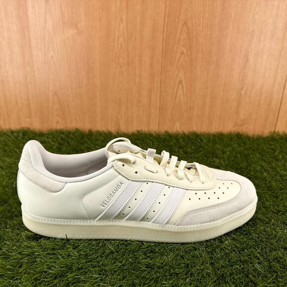 adidas Velosamba Leather Off White Cloud White Cycling Shoes JQ2323 Men\'s Sz 12 main image 6